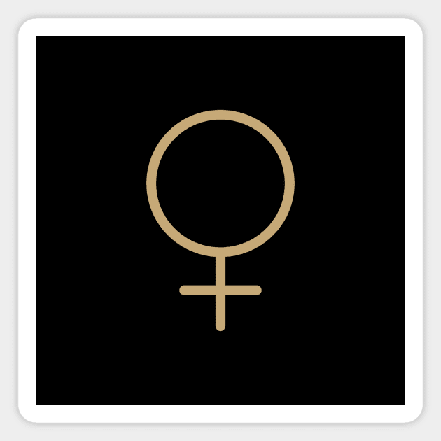 Venus Solar System Symbol Magnet by Merchgard